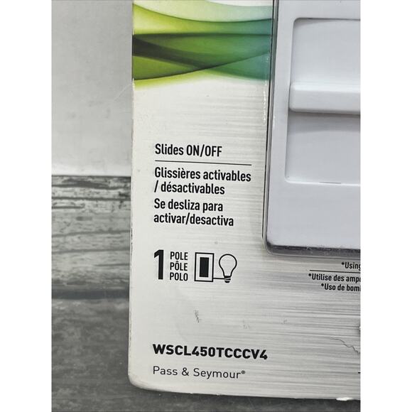 Legrand Pass & Seymour Wide Slide Dimmer Single Pole WSCL450TCCCV4. {3}. - Picture 4 of 13